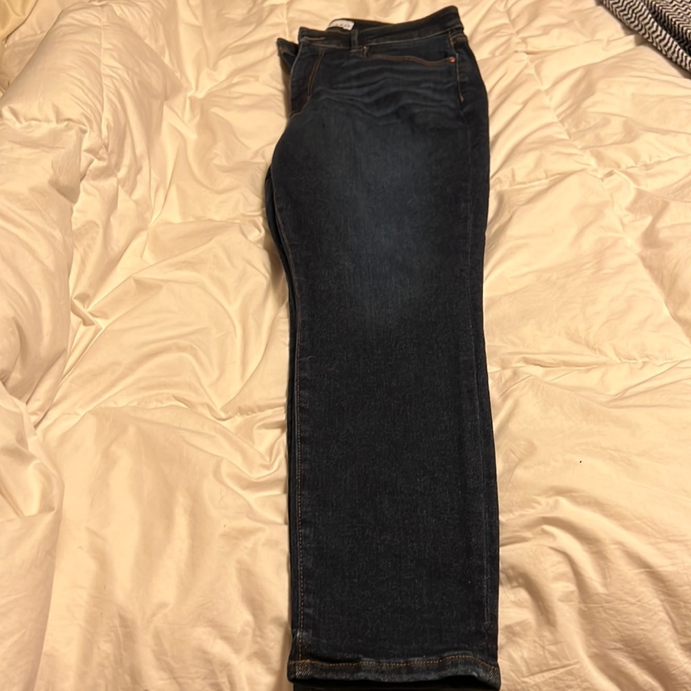 Curvy sculpt Jeggings dark wash Loft 14 p